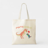 Pak deze schattige Mamasaurus Heart Puzzle Dino T- Tote Bag (Achterkant)