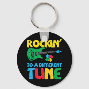 Pak deze schattige Rockin op verschillende tong T- Sleutelhanger