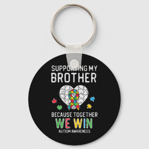 Pak deze schattige steun voor mijn broer samen. sleutelhanger