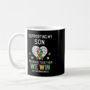 Pak deze schattige steun voor mijn zoon We winnen Koffiemok