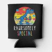 Pak deze schattige Trex Dino Rawrsomely Special T- Blikjeskoeler (Voorkant)