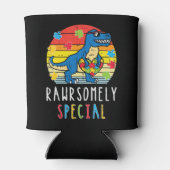 Pak deze schattige Trex Dino Rawrsomely Special T- Blikjeskoeler (Achterkant)