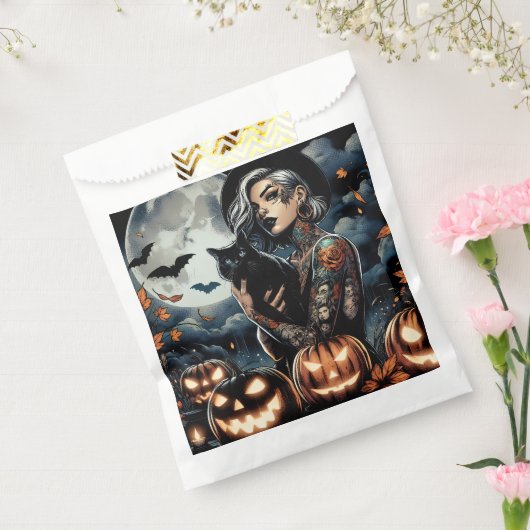 Pak een bezem | Heksenthema Halloweenfeest Bedankzakje (Gezegeld)