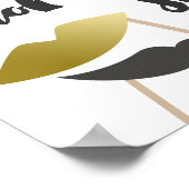 Pak een charmante nep gouden fotohokje prop poster (Hoek)