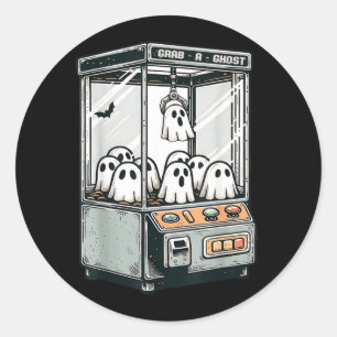 Pak Een Geest Klauw Machine Arcade Grappige Hallow Ronde Sticker