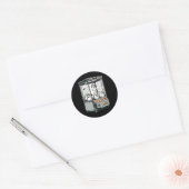 Pak een Ghost Claw Machine Arcade Grappig Hallowee Ronde Sticker (Envelop)