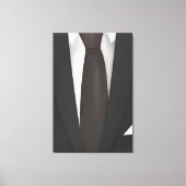 Pak en das canvas afdruk (Voorkant)
