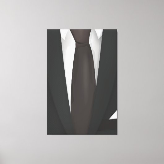 Pak en das canvas afdruk (Voorkant)
