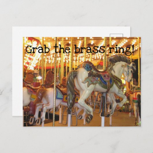 Pak het Briefkaart van de Ring van het Brass (Voorkant / Achterkant)