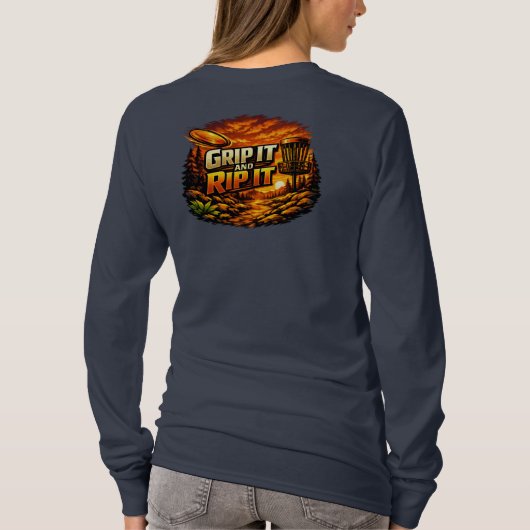 Pak het en scheur het lange mouw t-shirt (Achterkant)