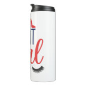 Pak het, meid! Vrouw empowerment Thermosbeker (Geroteerd rechts)