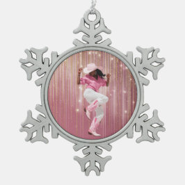 PAK HET MEISJE #1 TIN SNEEUWVLOK ORNAMENT