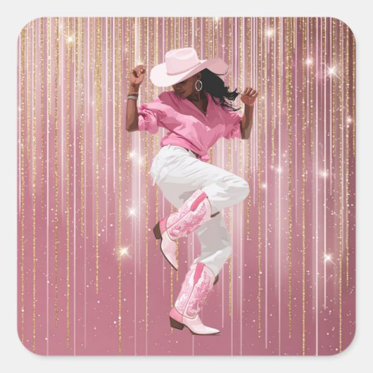 PAK HET MEISJE #1 VIERKANTE STICKER (Voorkant)