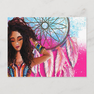 Pak het meisje briefkaart