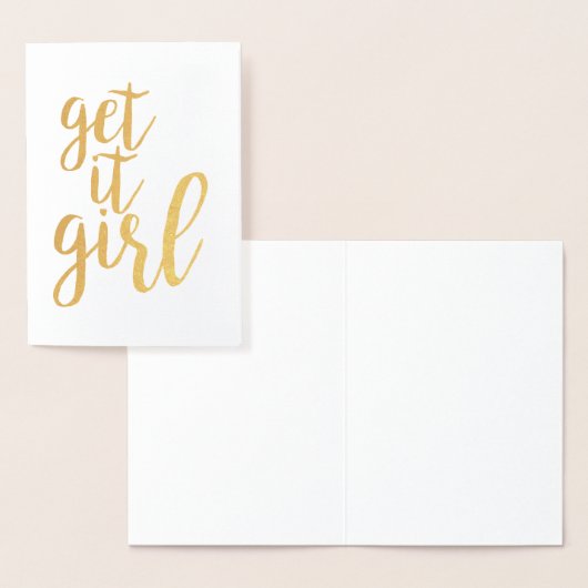 Pak het meisje folie kaarten (Display)