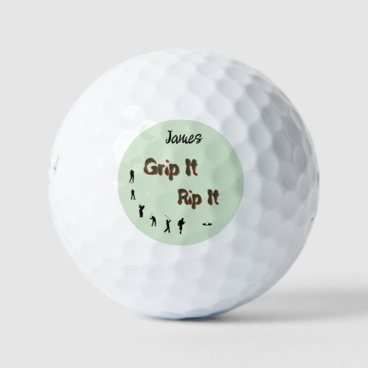 Pak het vast - Ruk het los - Aanpasbaar Golfballen (Voorkant)