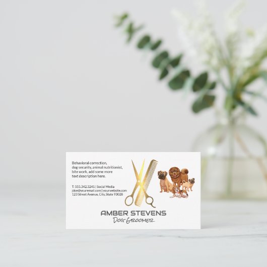 Pak Honden | Scharen Kam Visitekaartje (Staand voorkant)