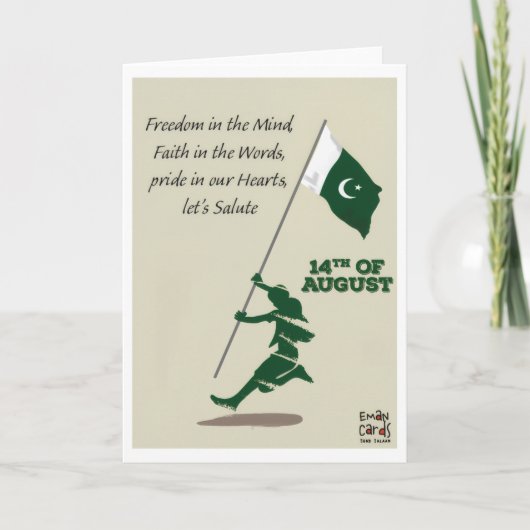 Pak Independence Day - Flag Kaart (Voorkant)