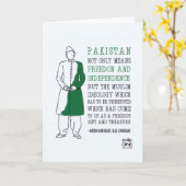 Pak Independence Day - Quaid Kaart (Gele Bloem)