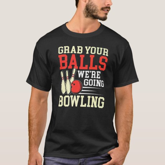 Pak je balken Bowling Player Bowling Mannen T-shirt (Voorkant)