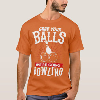 Pak je ballen aan die Bowling Bowling Shirt gingen