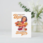 Pak je ballen, het bliksemseizoen, pak je potten briefkaart (Staand voorkant)