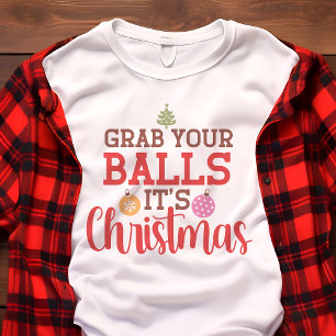 Pak je ballen, het is kerst grappige vakantie Tri-Blend shirt
