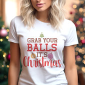 Pak je ballen Het is kerst Moppertje voor de feest Tri-Blend Shirt