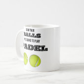 Pak je ballen, we gingen padel mok spelen (Voorkant links)