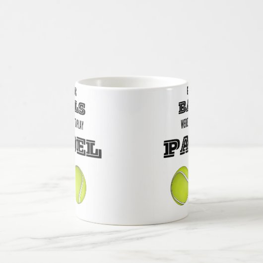 Pak je ballen, we gingen padel mok spelen (Center)