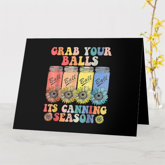 Pak je buien zijn bliksem die Hippie2 versmallen Kaart (Gele Bloem)