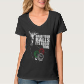 Pak je buik, het is 'Bocce Time Bocce Team'. T-shirt (Voorkant)