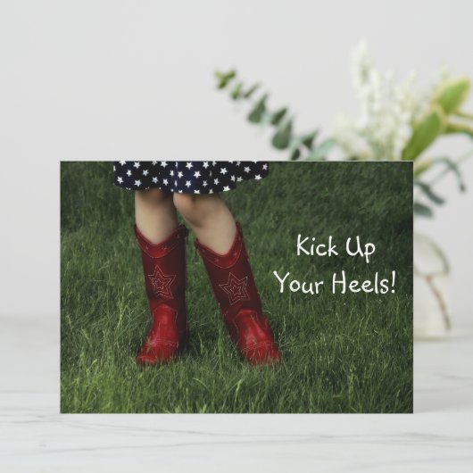 Pak je hakken op! kaart (Staand voorkant)