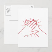 Pak je handen in briefkaart (Voorkant / Achterkant)