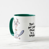 Pak je knol niet in een hoek. mok (Voorkant links)