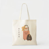 Pak Je Koffers, Bagage Bestemming Bachelorette Tote Bag (Voorkant)