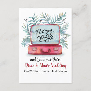 Pak Je Koffers Bewaar De Datum Aankondiging