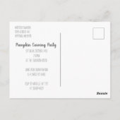 Pak je pompoen - Pumpkin Carving Party Briefkaart (Achterkant)