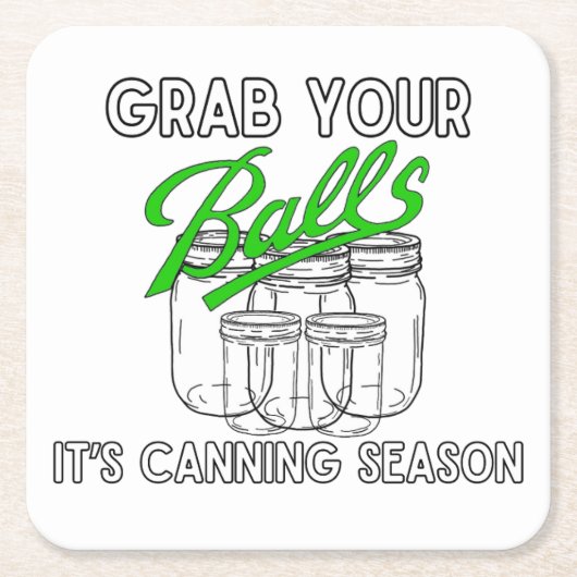 Pak je potten... het is het seizoen van de conserv kartonnen onderzetters (Voorkant)