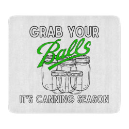 Pak je potten... het is het seizoen van de conserv snijplank