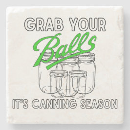 Pak je potten... het is het seizoen van de conserv stenen onderzetter