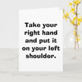 Pak je rechterhand en leg hem op je linkerhand... kaart (Gele Bloem)