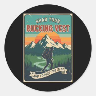 Pak Je Rukvest En Vergeet De Rest Ronde Sticker