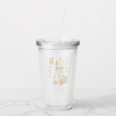 Pak je taart aan! acryl drinkbeker (Achterkant)