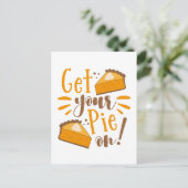 Pak je taart aan! briefkaart (Staand voorkant)