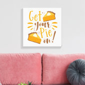 Pak je taart aan! canvas afdruk (Insitu (Woonkamer))