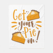 Pak je taart aan! fleece deken (Voorkant)