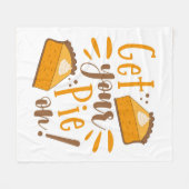 Pak je taart aan! fleece deken (Voorkant (Horizontaal))