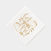 Pak je taart aan! folie servetten (Rechts)