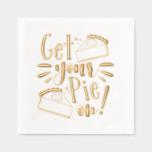 Pak je taart aan! folie servetten (Voorkant)